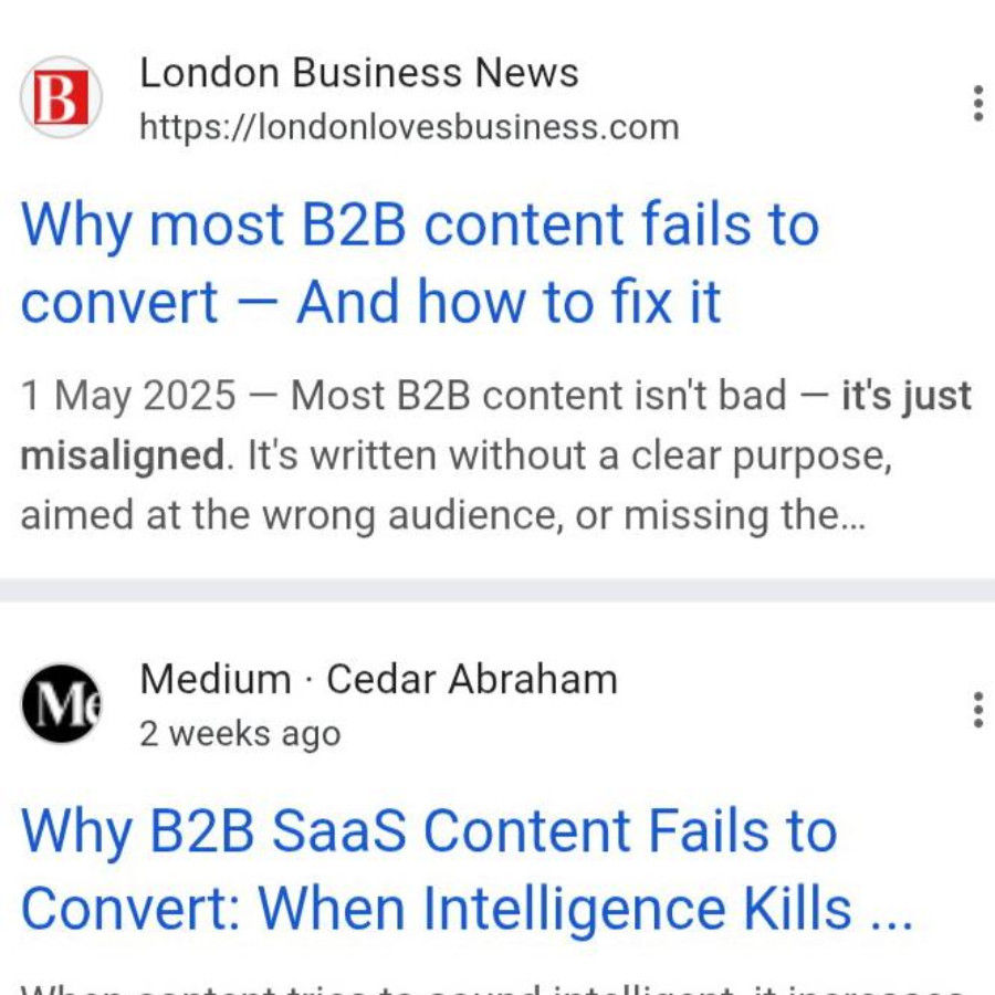 Google Search Results